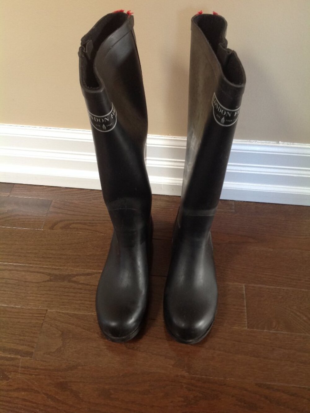 London Fog Black Rain Boots